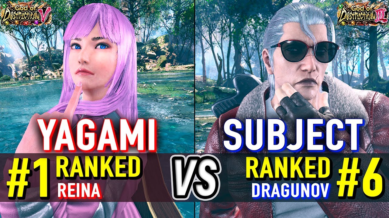 T8 🔥 YAGAMI (#1 Ranked Reina) vs SUBJECT (#6 Ranked Dragunov) 🔥 Tekken 8 High Level Gameplay