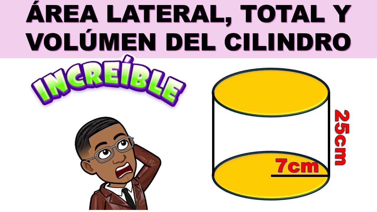 COMO CALCULAR LAS AREAS Y VOLUMEN DE UN CILINDRO PASO A PASO