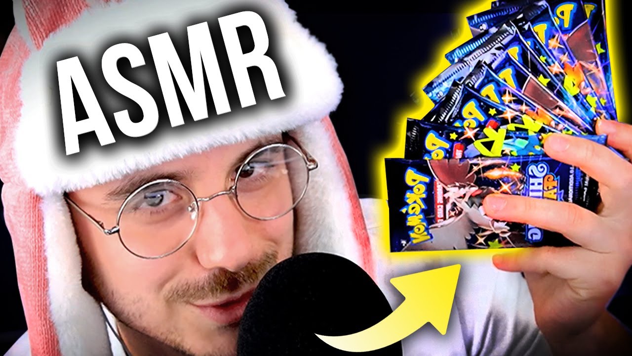 ASMR ~ OPENING POKEMON CARD *SLOWLY* FULL HOUR (Intense Whispering, Crinkling, Tapping + MORE)