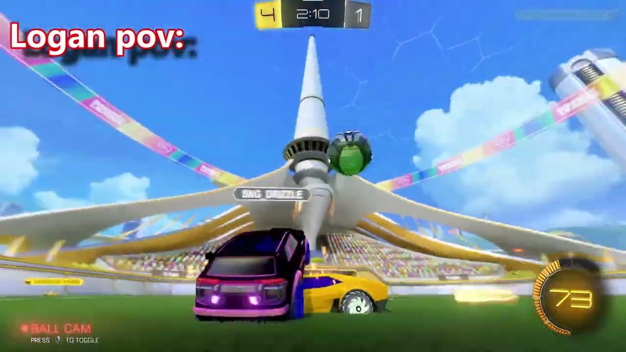 Rocket League but the ball runs away from me 