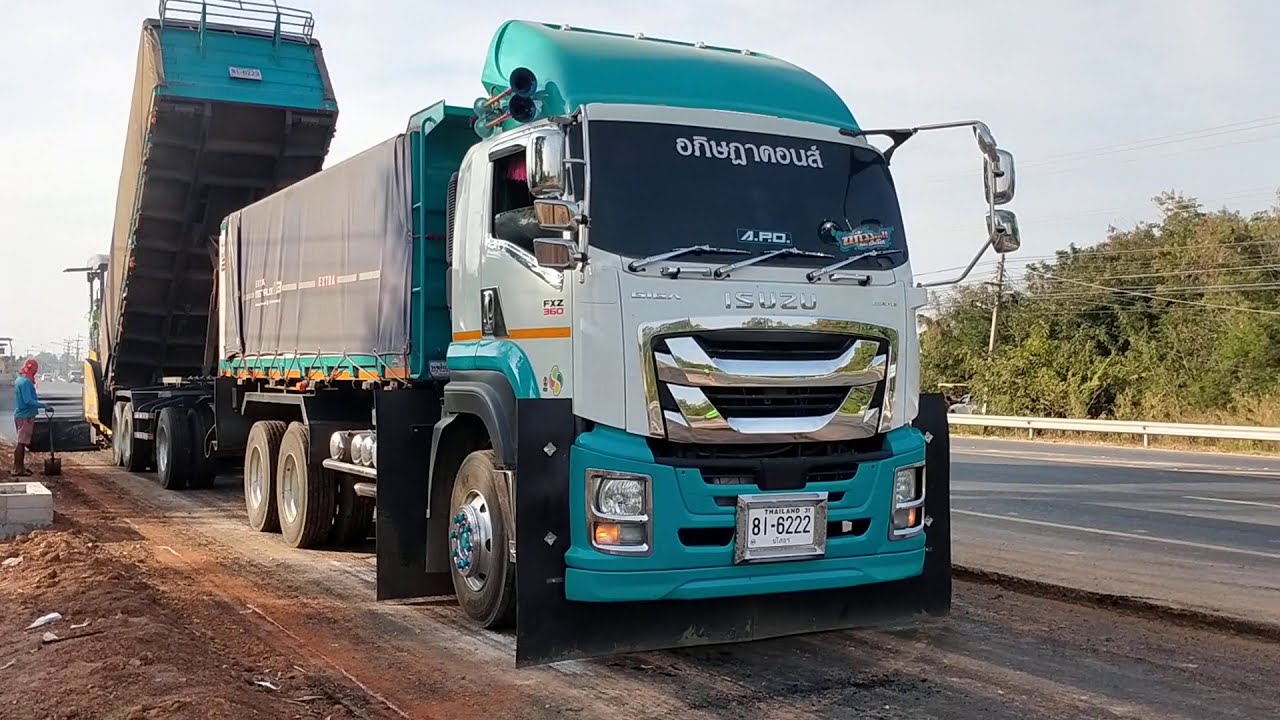 เจ้าจีก้า fxz360 วิ่งยางมะตอยร้อนๆใหม่ๆจากเตามาส่งรถปูยาง ทีมงานเสี่ยพีท