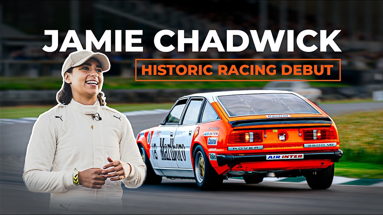 Jamie Chadwick makes historic debut in V8 Rover SD1 | Goodwood Members' Meeting