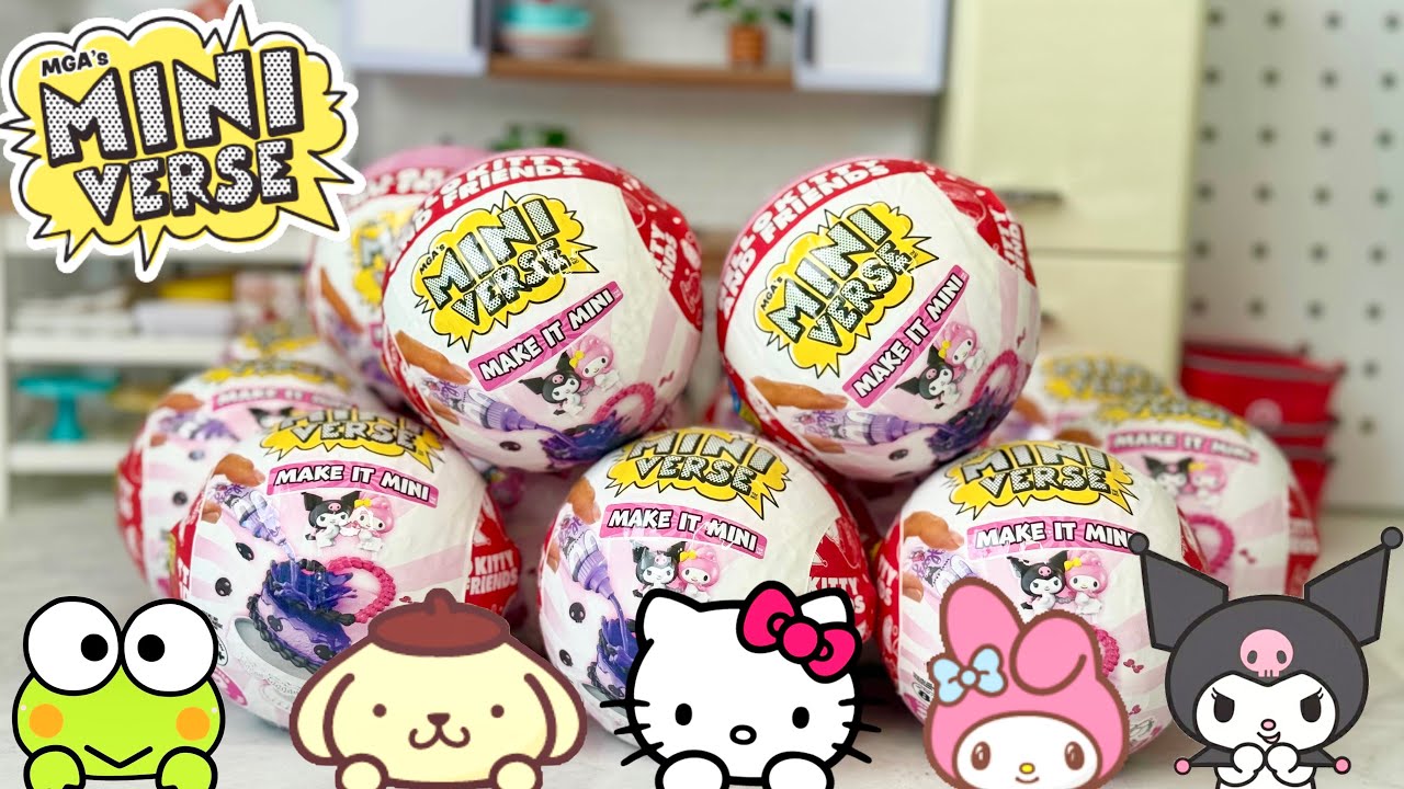 UNBOXING OF THE NEW *MINIVERSE* HELLO KITTY SERIES 2 - HELLO KITTY AND FRIENDS🍎FULL COLLECTION!!!