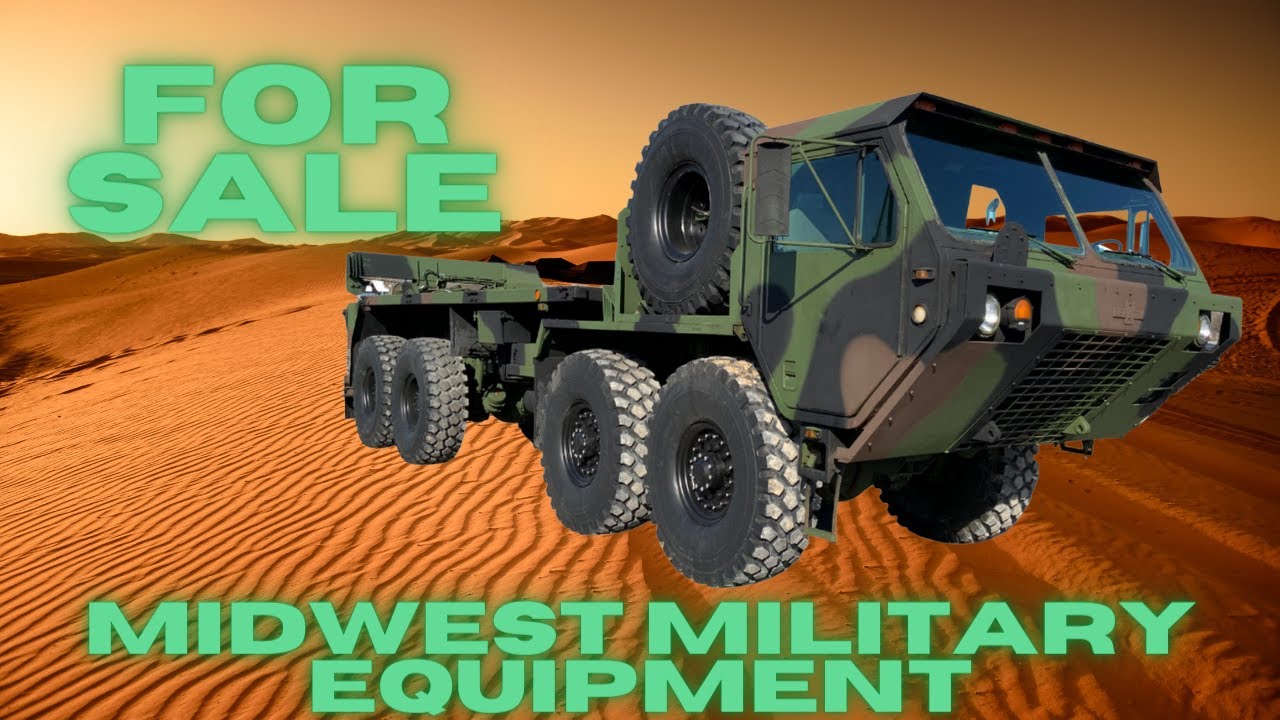 FOR SALE: 1985 M985 Oshkosh HEMTT 8X8 Truck With Material Handling Crane