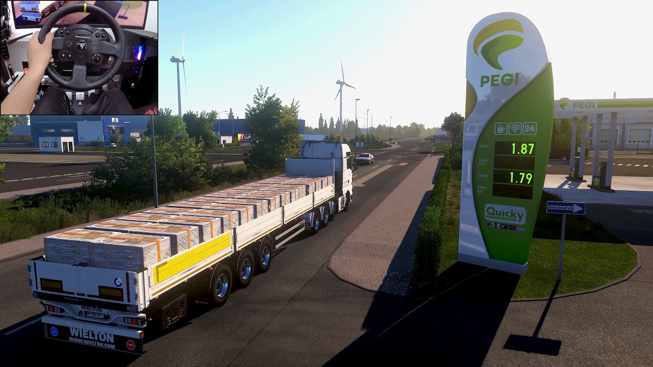 Kassel to Magdeburg - Euro Truck Simulator 2 | Steering wheel gameplay