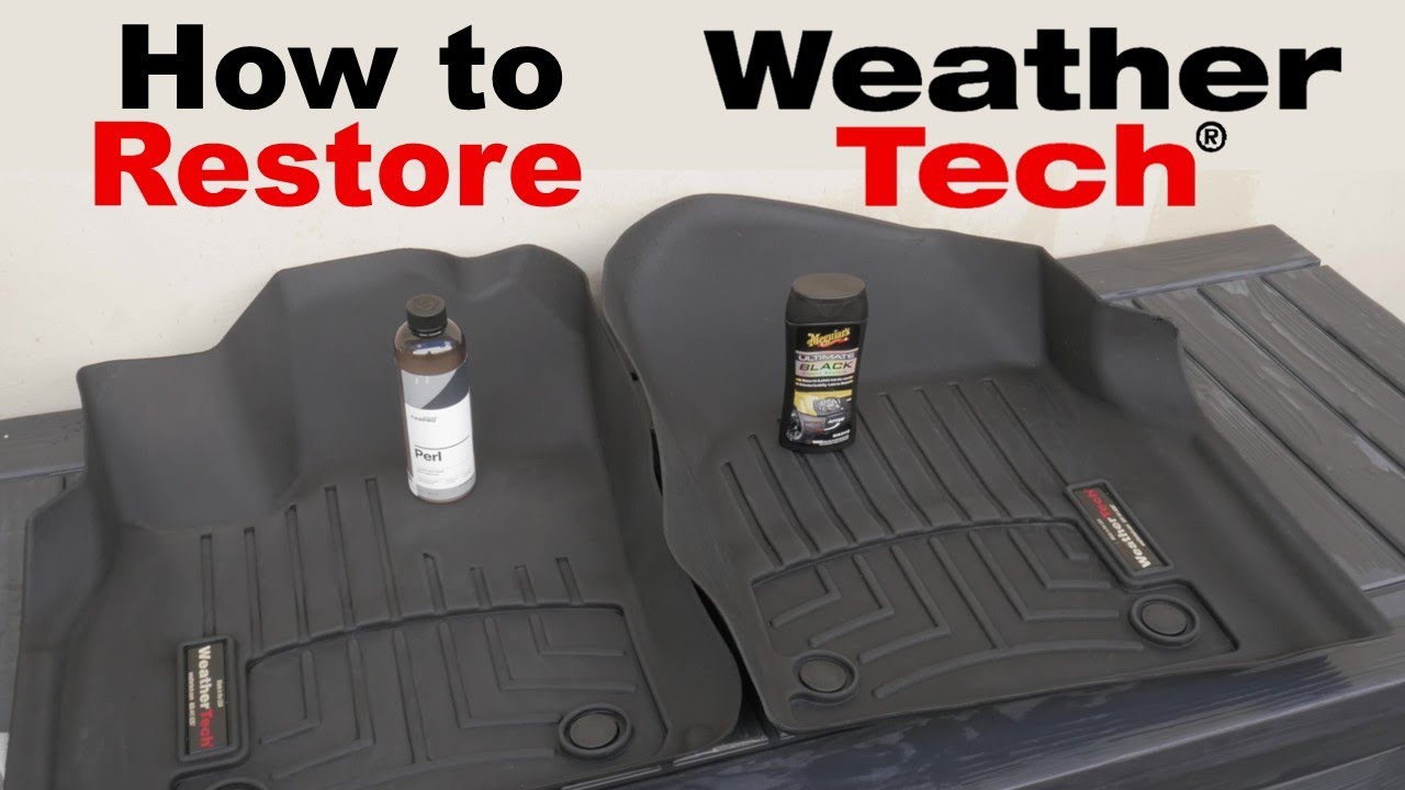 Restoring Weathertech Rubber Mats | Clean and Protect | CARPRO Perl vs Meguiar's Ultimate Black