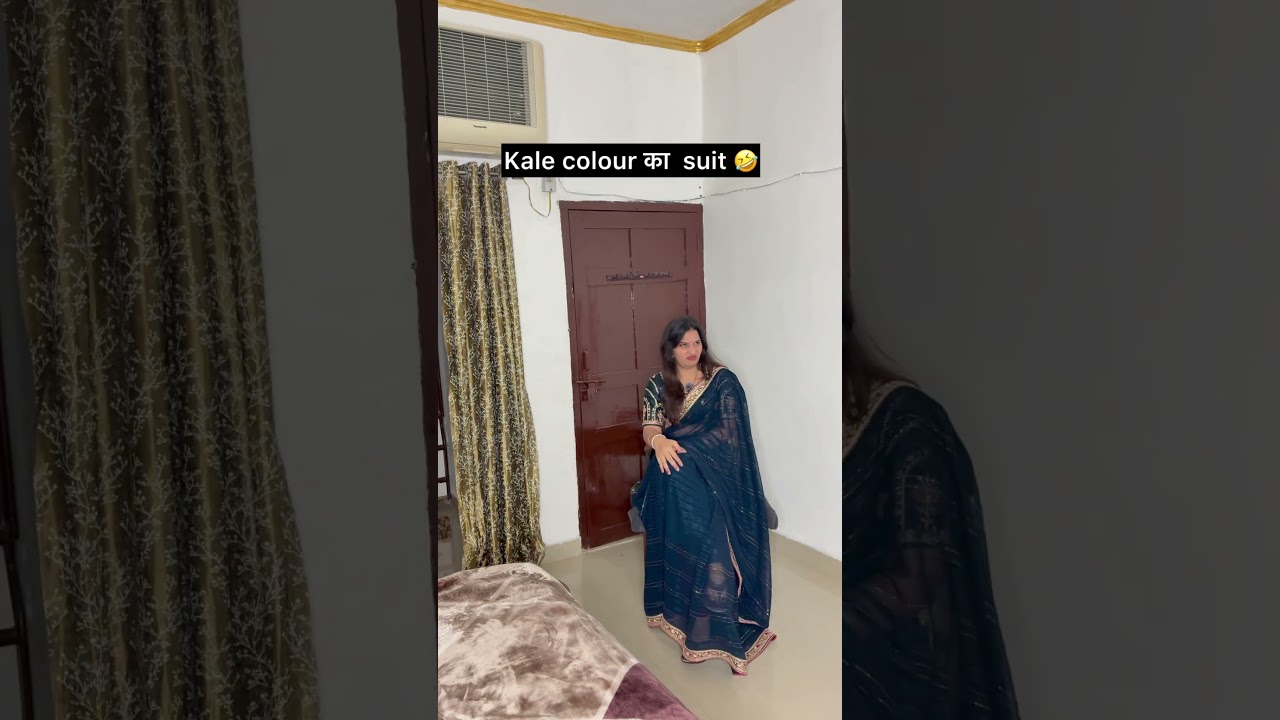 Kale colour ka suit😂