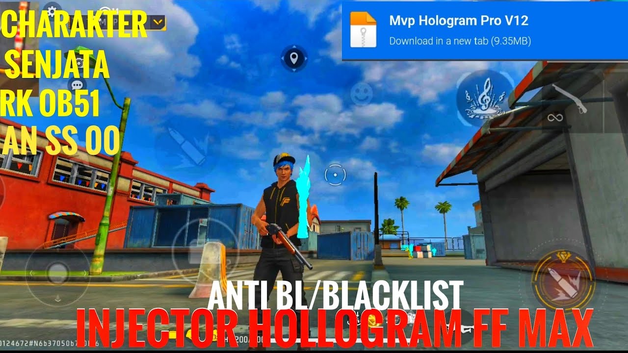 PANEL INJEKTOR HOLLOGRAM FF MAX AMAN SS 00🔵☠️👾