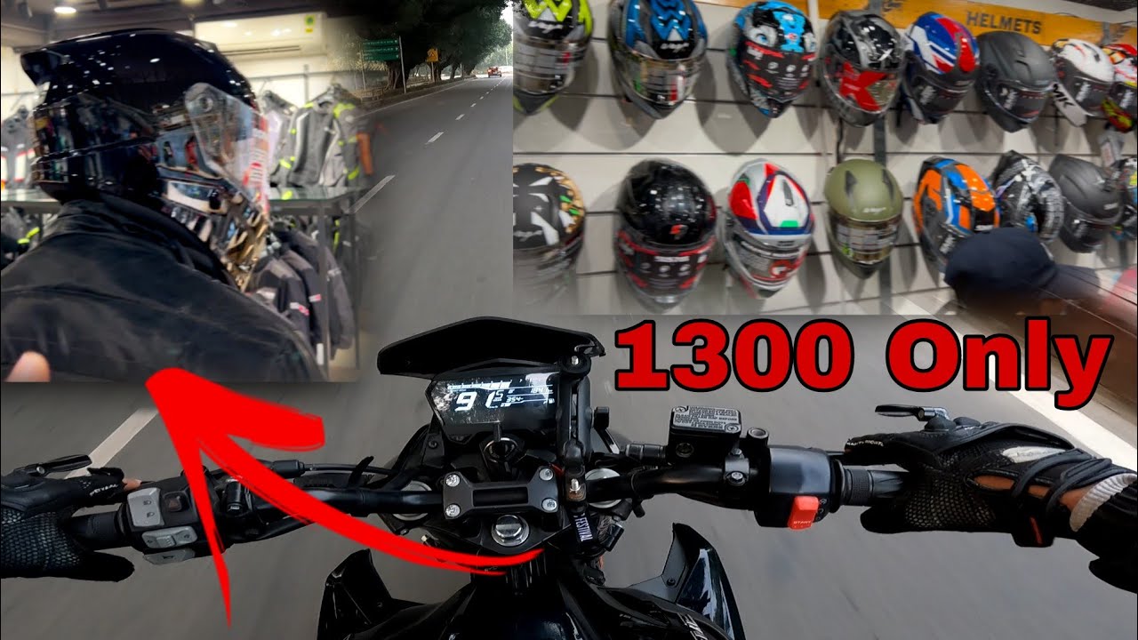 Budget Helmet Under 1300 😍| Hero Xtreme 125r ibs Ride Kari aaj 🥰 | Karol Bagh Market Explore
