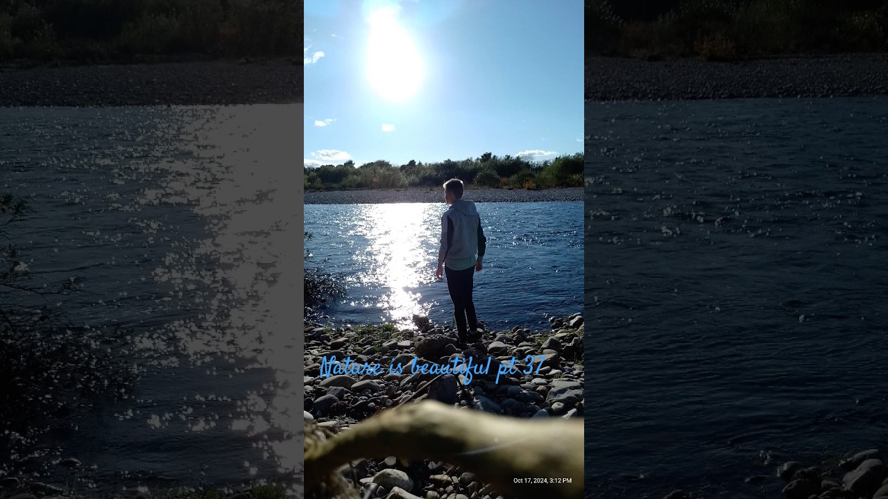 Nature is beautiful pt 37 #4kriver #nature #calmingriver #sky #calmingriversounds