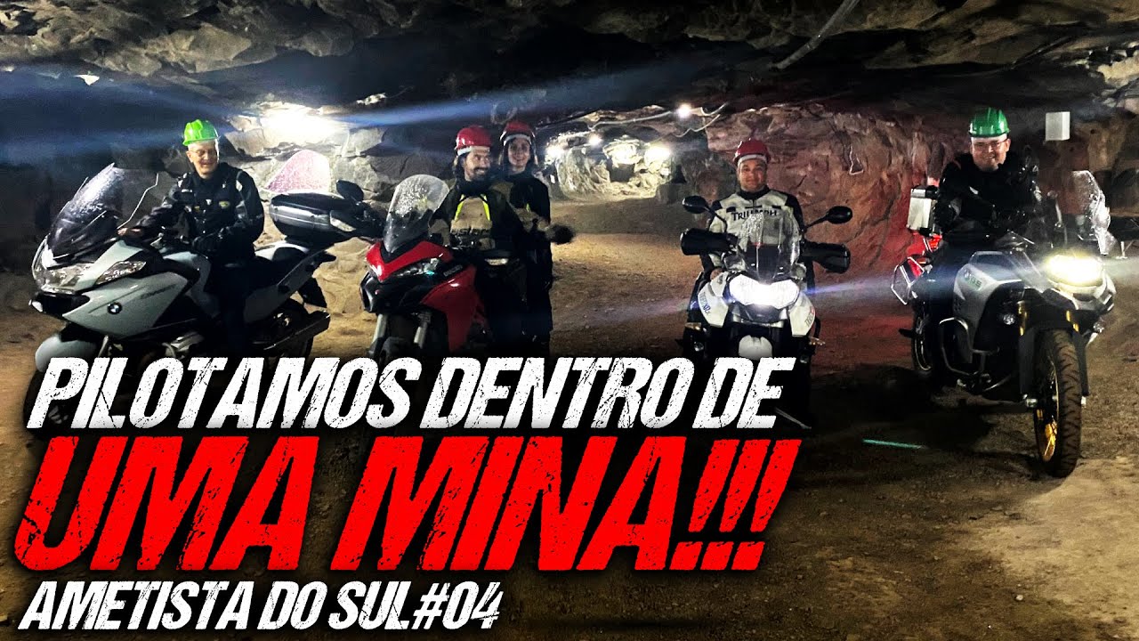 😱 SURREAL! De DUCATI dentro de uma MINA EM ATIVIDADE!  [viagem de moto]