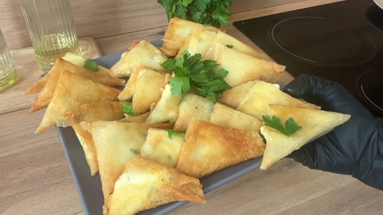 🇫🇷 Recette Samoussas croustillants au fromage Turc / 🇹🇷 Türk peynirli çıtır samosa
