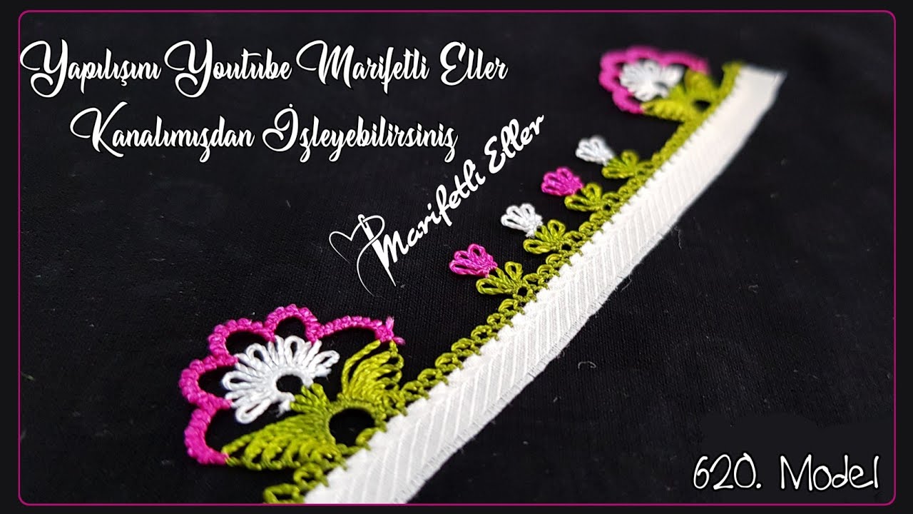 Çok Güzel Bir İğne Oyası Modelinin Anlatımlı Yapılışı | 620. Model