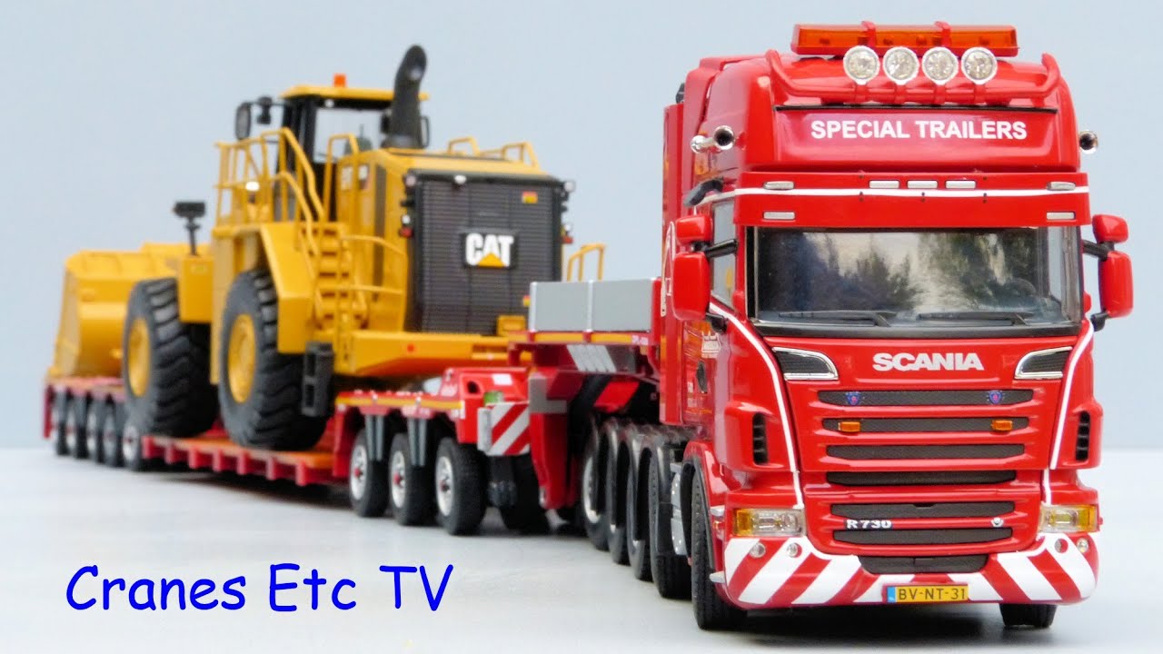 WSI Scania R6 Topline + Nooteboom 3+5 Euro-PX Trailer by Cranes Etc TV