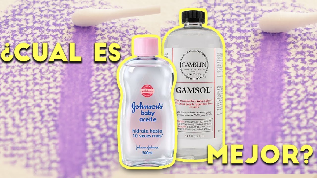 Aceite de bebe y disolvente para difuminar lapices de colores ¿cual es mejor?