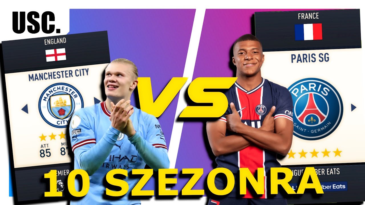 PSG VS Manchester City 10 szezonra...