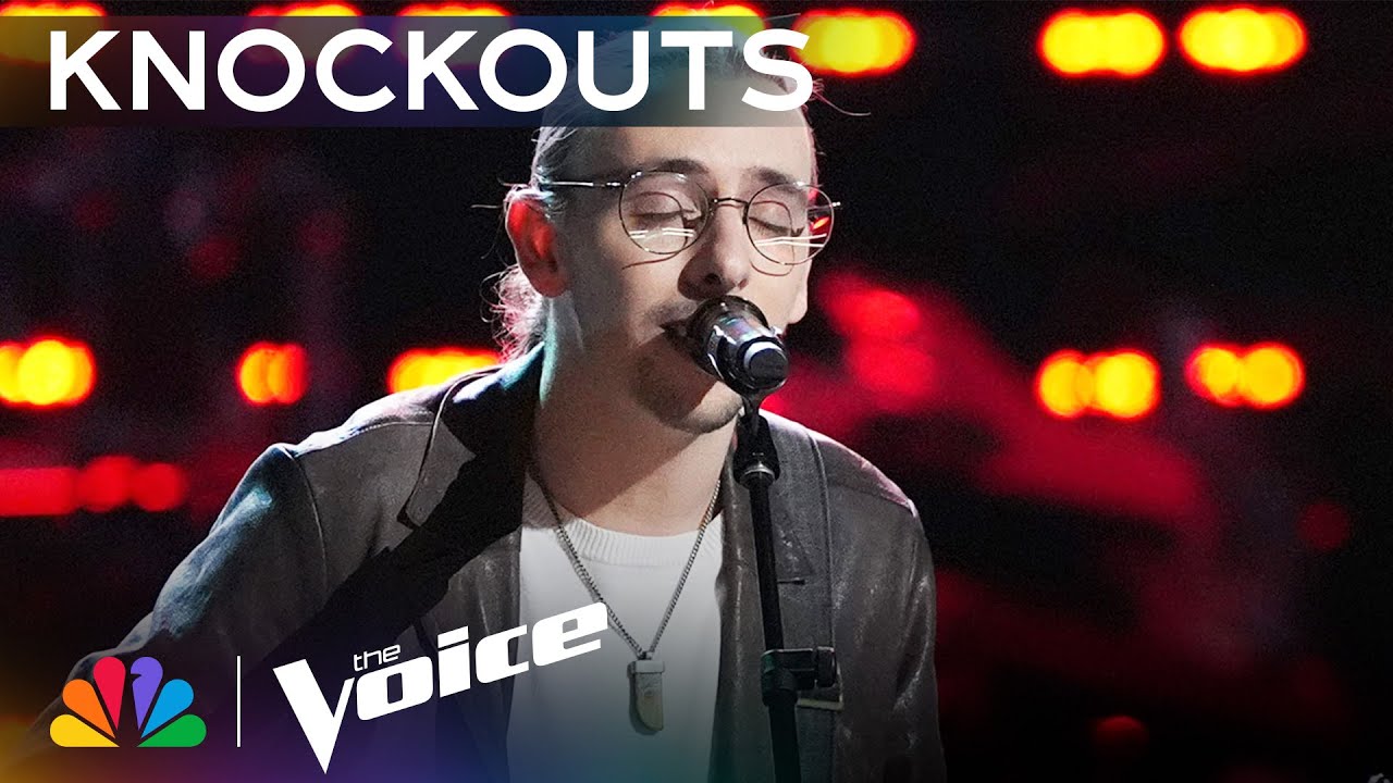 Ethan Eckenroad Shocks Coach Adam with Unexpected Version of "I Won't Back Down" | Voice Knockouts