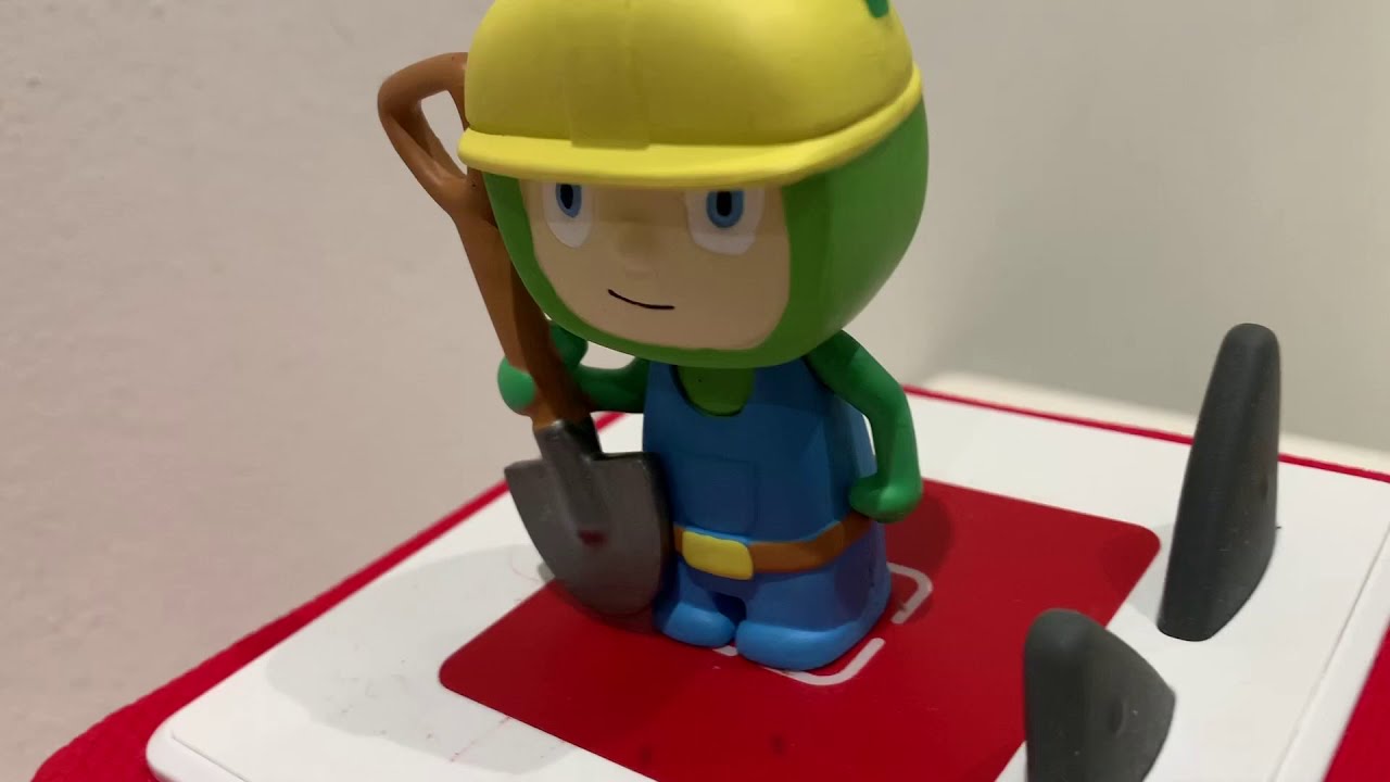 Rießige Bauarbeiter Hörfigur Hörspielfigur