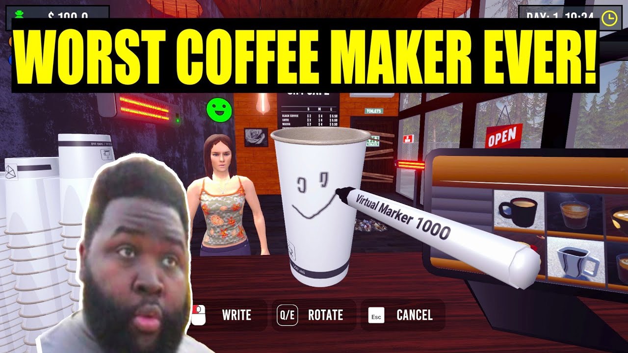 WORST COFFEE SHOP OWNER....EVER! GRAND OPENING AND CLOSING LOL! [BARISTA SIMULATOR]