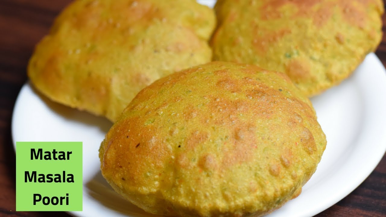 Matar Masala Poori | Hare Matar Ki Poori | Green Peas Poori | Matar Bedmi Poori