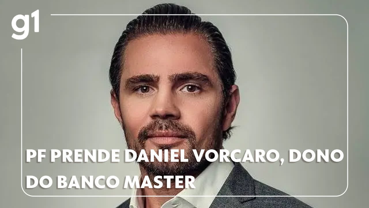 Daniel Vorcaro, dono do Banco Master, &eacute; preso em SP