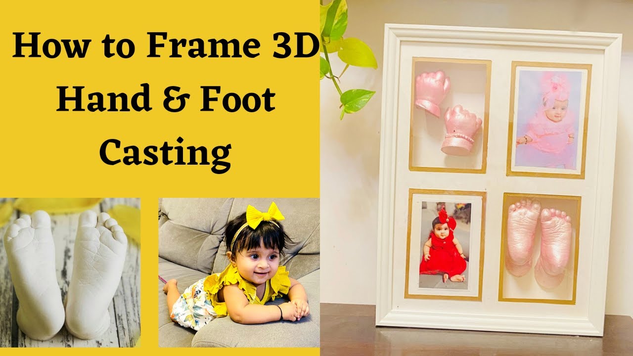How to Frame 3D Cast of Hands/ Life Casting Frame/Diy 3D Hands & Feet Casting/DiyWithPranali