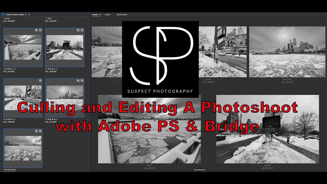 How I Cull & Edit a Photoshoot with Adobe PS & Bridge