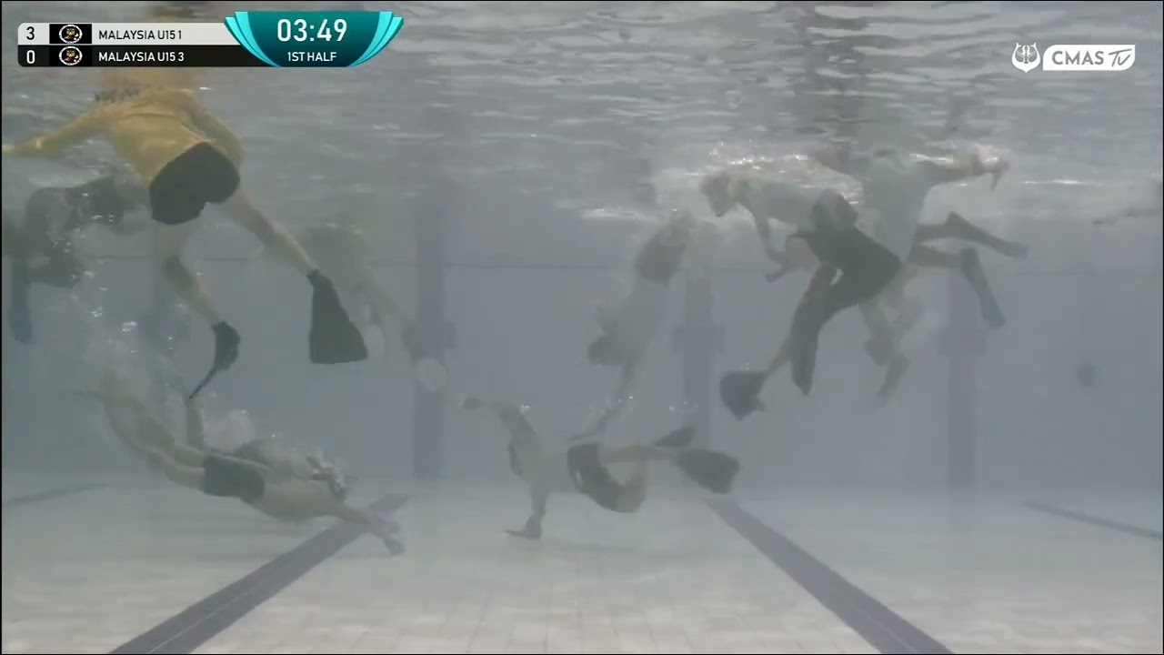 Underwater Hockey 2025 CMAS Intercontinental Championship U15 MAS 1 vs MAS 3