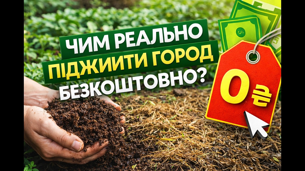 Чим реально підживити город безкоштовно!?