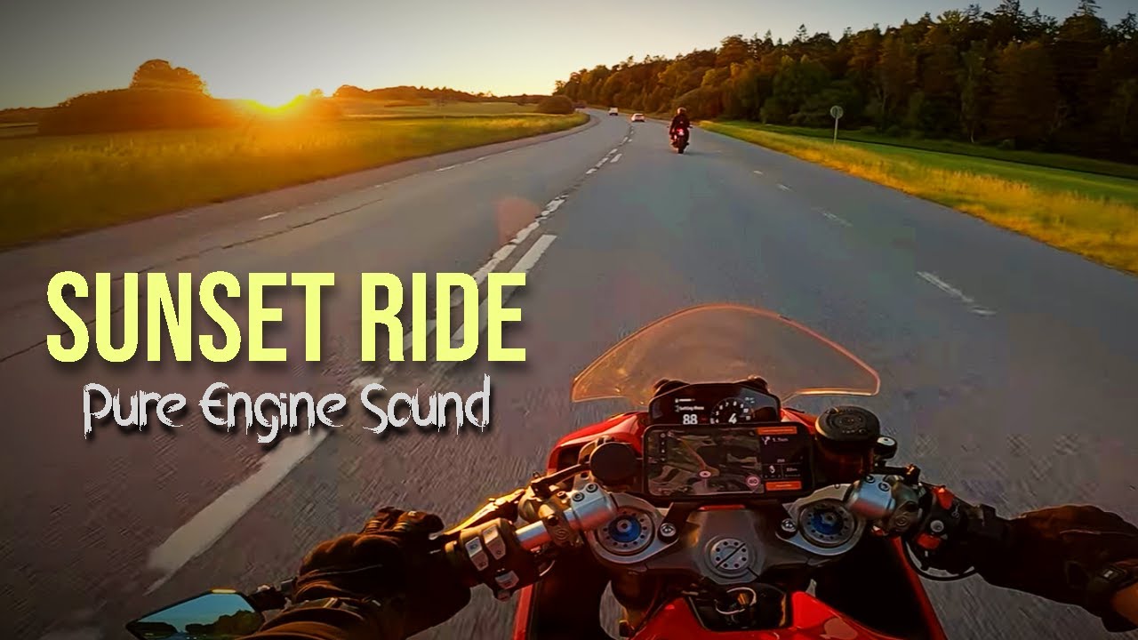 Fast Sunset Ride (Raw Engine Sound) | Ducati Supersport 950 S #motorcycle #fast #kawasaki #ducati