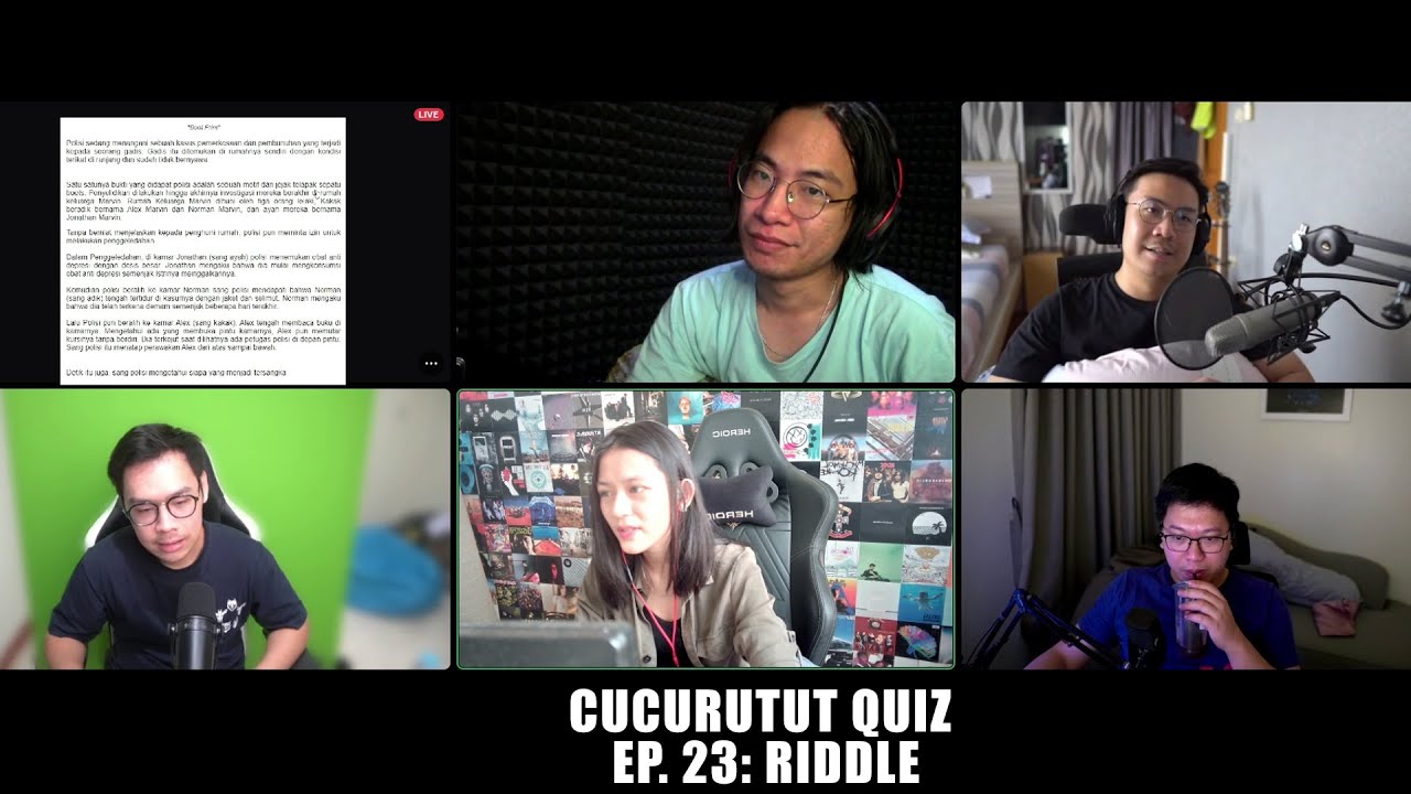 Jawab Riddle ini yuk! - CUCURUTUT QUIZ #23