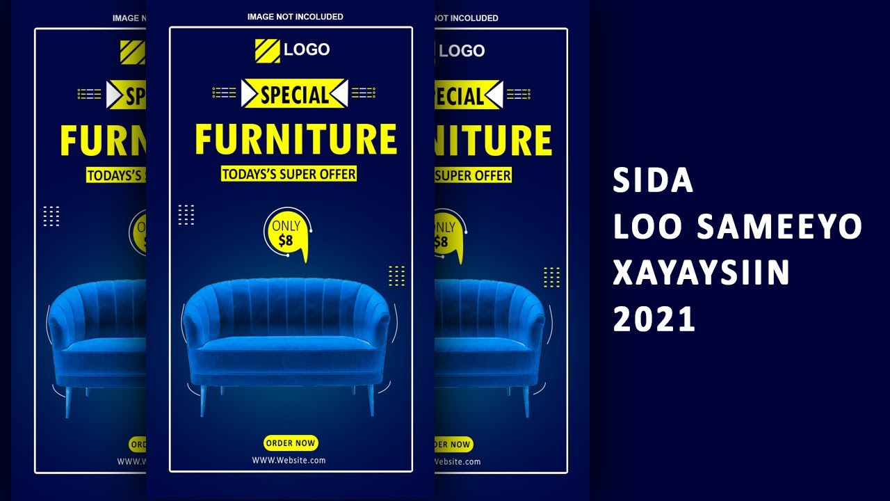 SIDA LOO SAMEEYO FLYER PHOTOSHOP 2021 ᴴᴰ┇MAKING FLYER IN PHOTOSHOP.