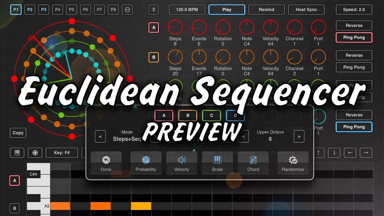 Euclidean Sequencer Preview for iOS