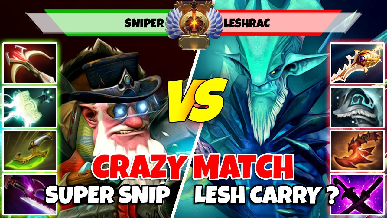 SNIPER (Mid) против LESHRAC (Carry) &mdash; Эпическая битва игроков Dota 2 Immortal Rank &mdash; Z Dota 2