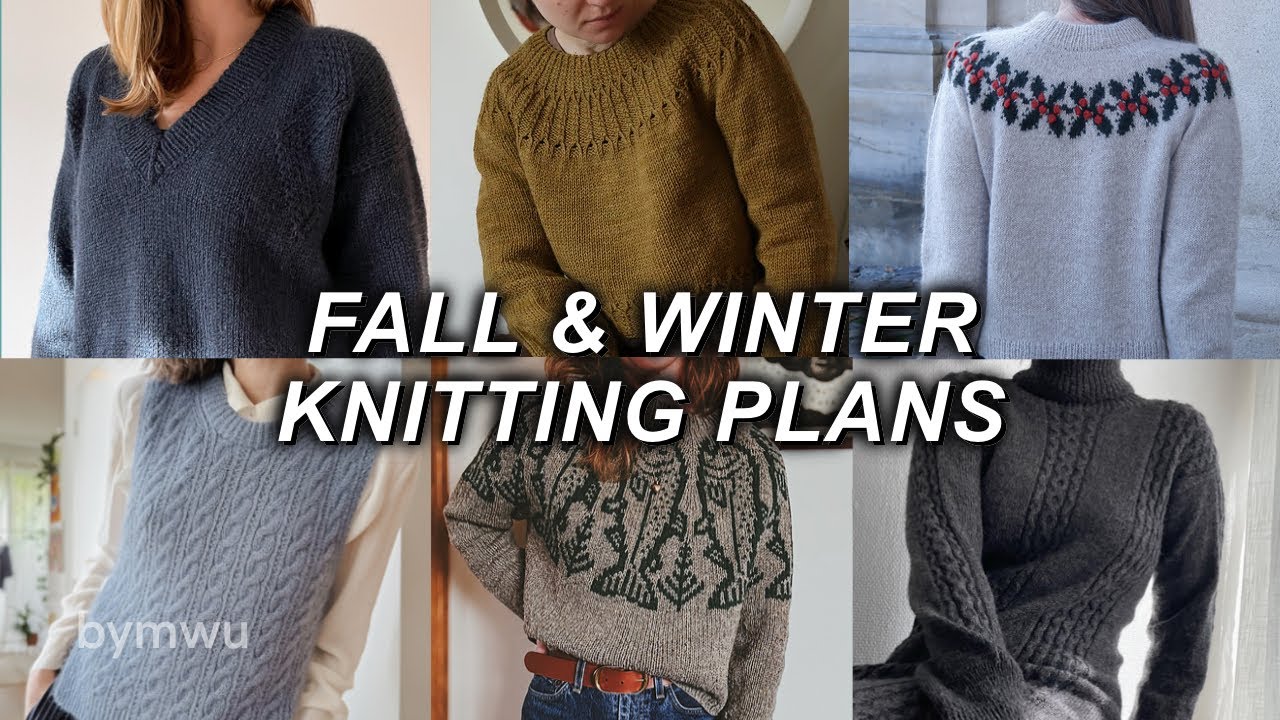 fall & winter 2025 knitting plans ~ cozy sweaters, cable-knit dress, and using stash yarn!! 🍂🧶