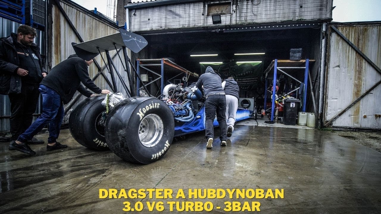 DRAGSTER a HUBDYNO BUDAPEST-nél! AUDI V6 TURBO több mint 1000le!