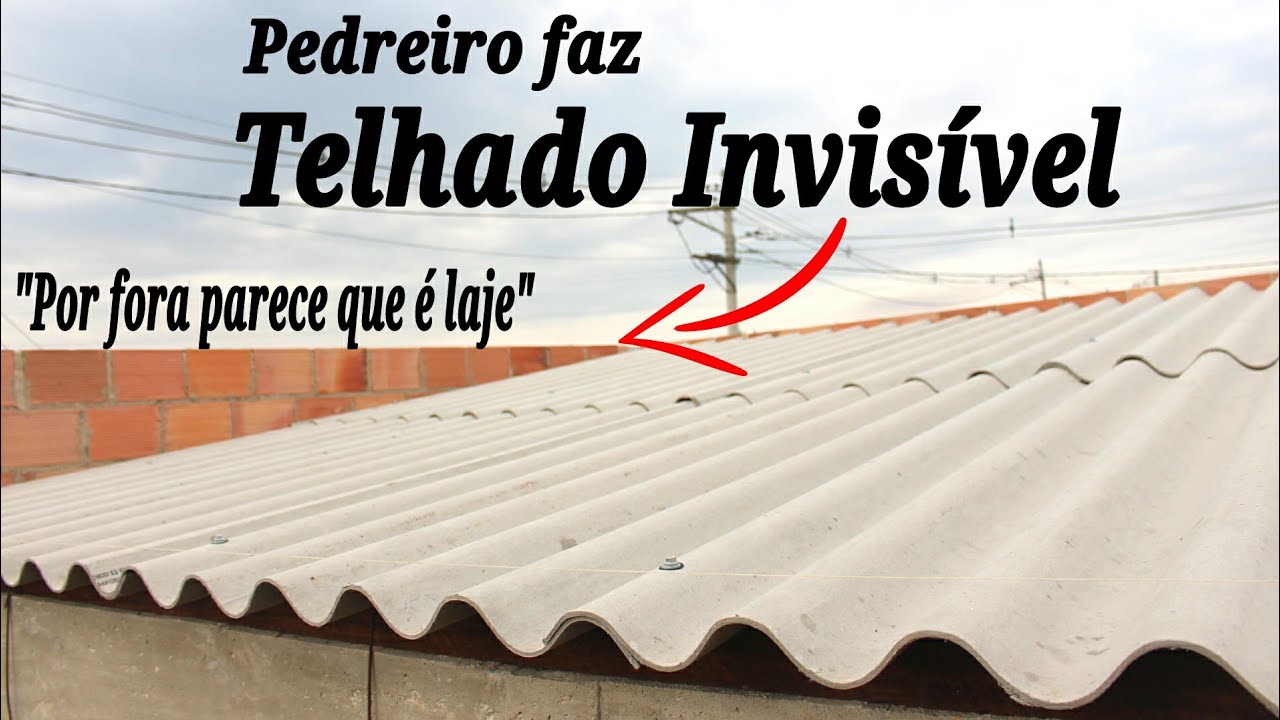 Como FAZER UM TELHADO INVISÍVEL Passo a Passo 