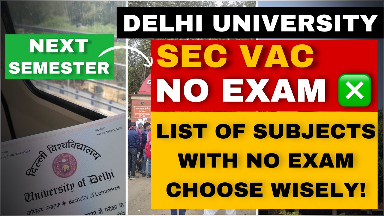 NO NEED TO GIVE SEC AND VAC SEMESTER EXAMS!
