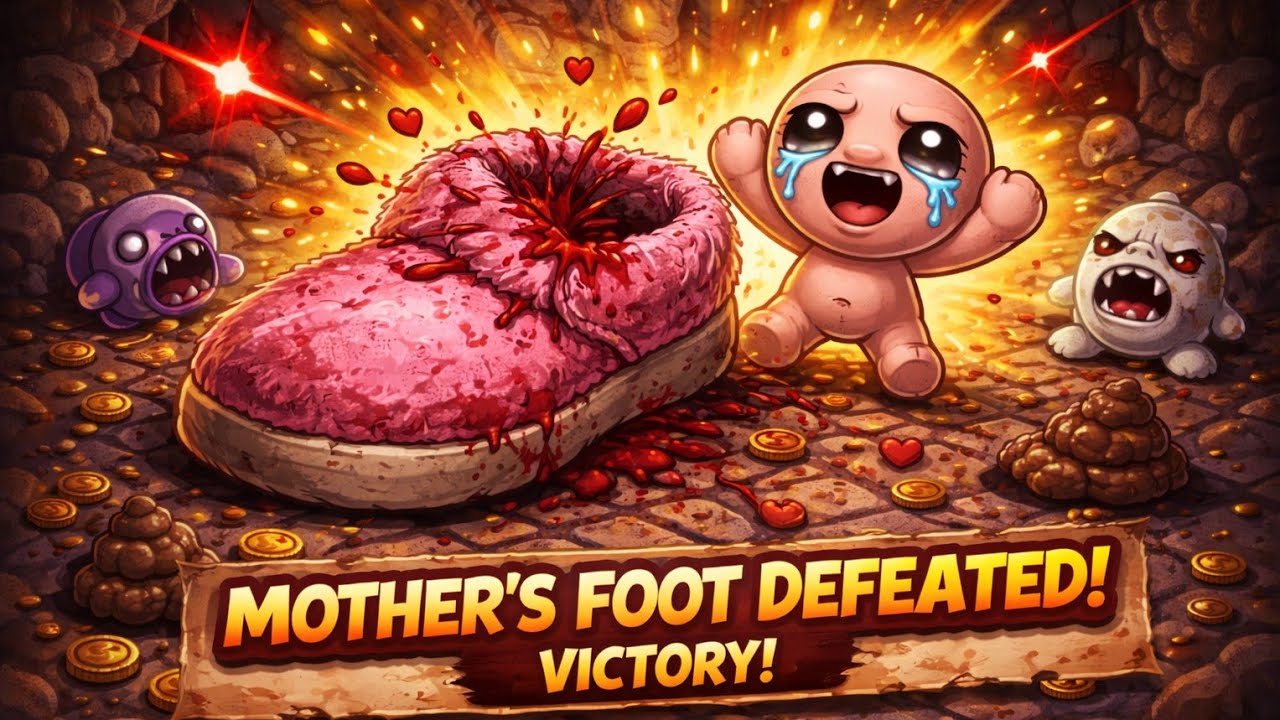 I finally BEAT mother's foot! Tboi Silent Run
