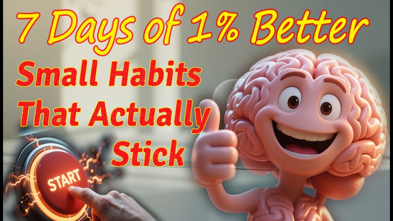 7 Days of 1% Better: Small Habits That Actually Stick #lifelessons #mindset