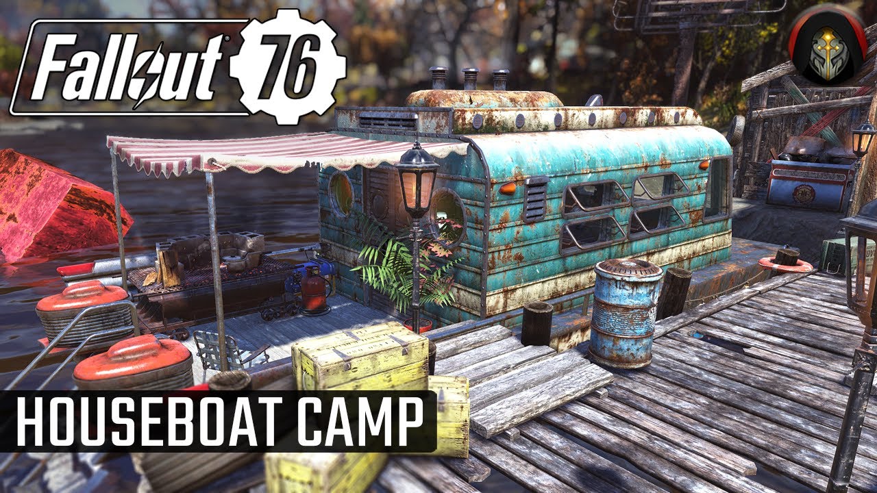 FALLOUT 76 | Houseboat Camp Build.