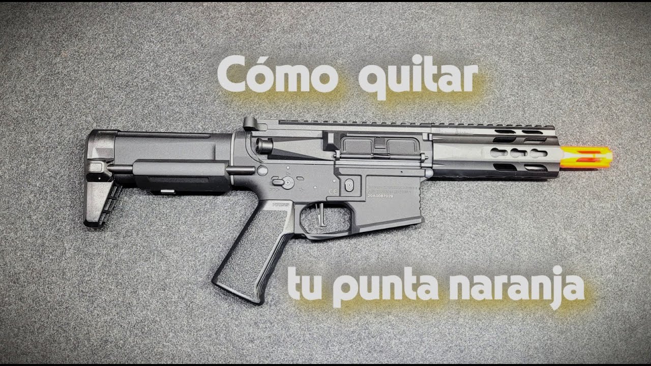 Cómo quitar la punta naranja de tu rifle de airsoft