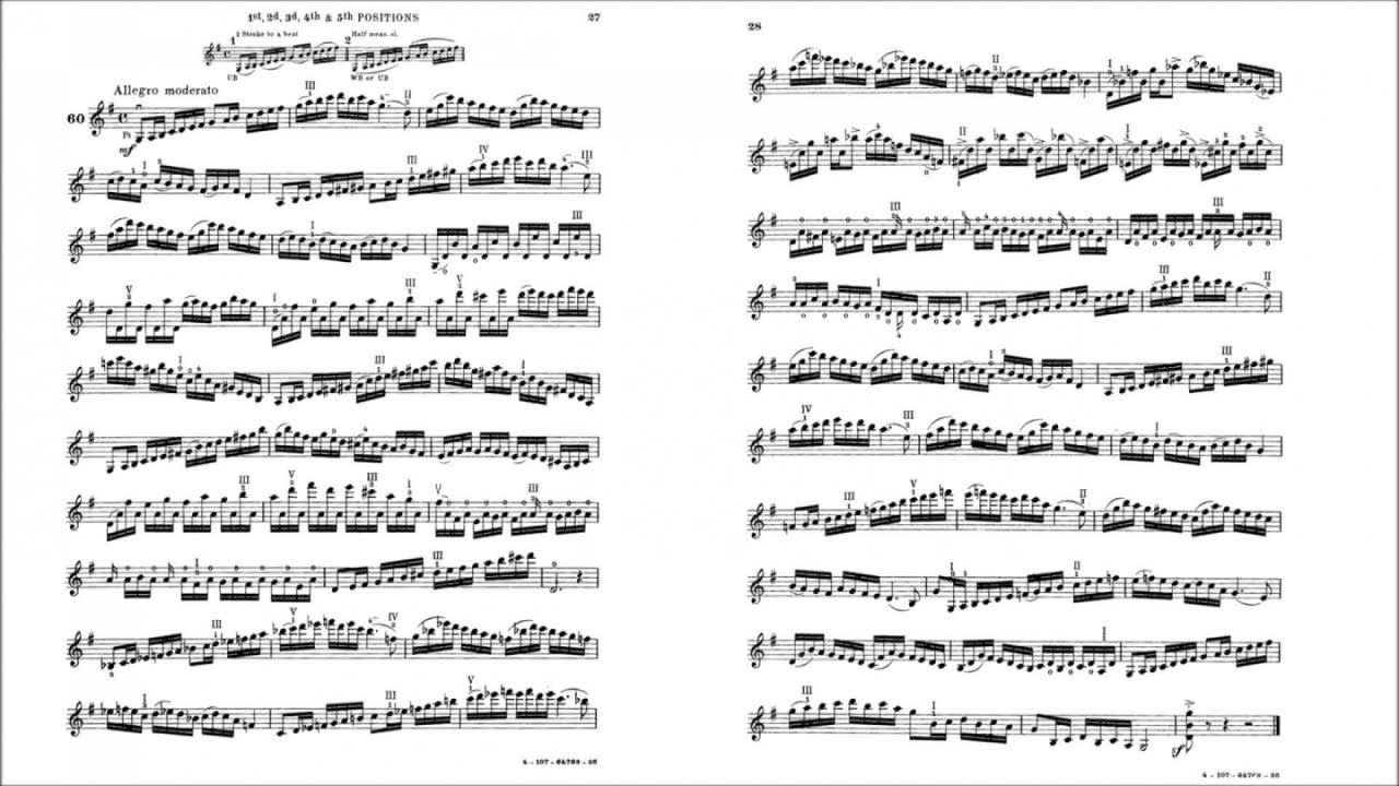 Hans Sitt - Studio n. 60 op. 32 (didattica violino)