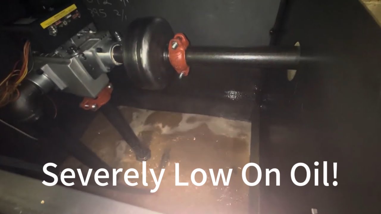LOW ON OIL Otis Hydraulic Elevator Machine Room