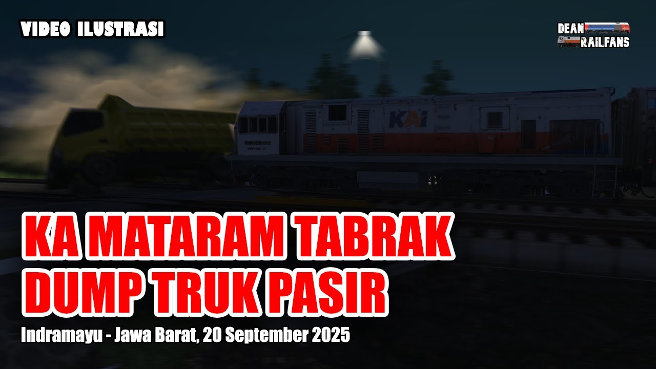KA76 MATARAM TABRAK DUMP TRUK PASIR di INDRAMAYU | Train Simulator