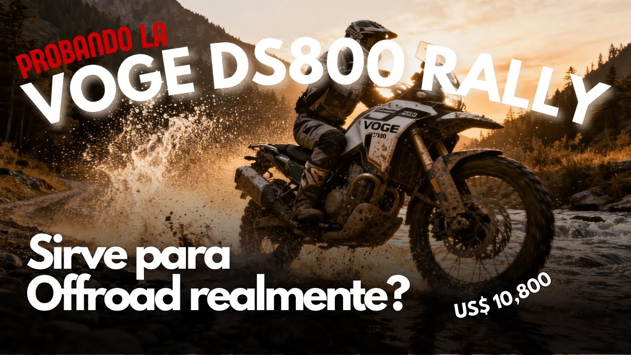 VOGE RALLY DS800 - A PRUEBA ENTRE PIEDRAS, LODO, RIOS, SUBIDAS Y PENDIENTES 😱