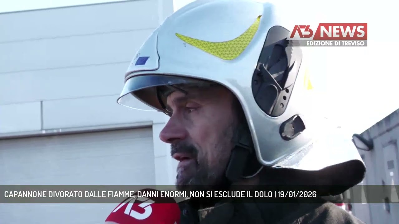 CAPANNONE DIVORATO DALLE FIAMME, DANNI ENORMI. NON SI ESCLUDE IL DOLO | 19/01/2026