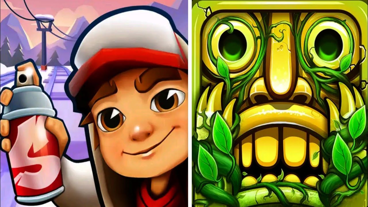 Subway Surfers VS Temple Run 2, Subway Surfers New Update Winter Xtreme, Noor Little Gamer 