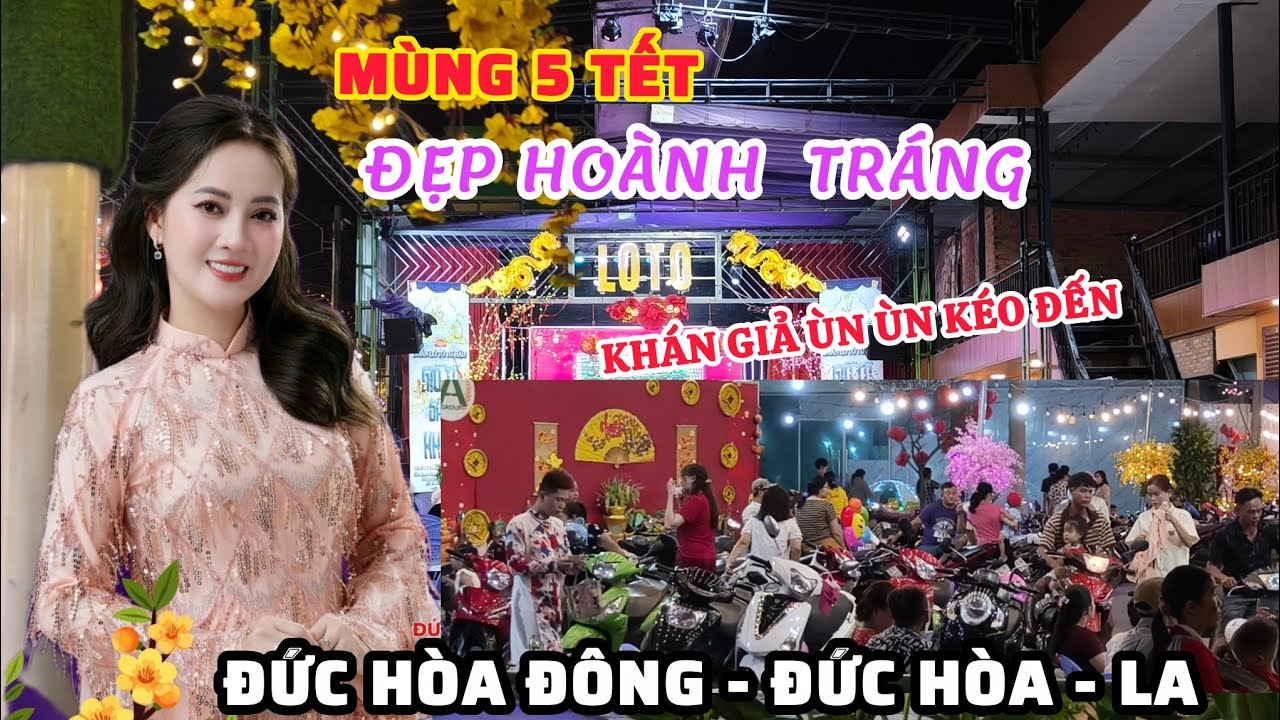 Bất Ngờ! Bà Con Ùn Ùn Đổ Về Điểm Lô Tô Đức Hòa Đông Xem Hồng Loan Hát — Đông Nghẹt Thở! 