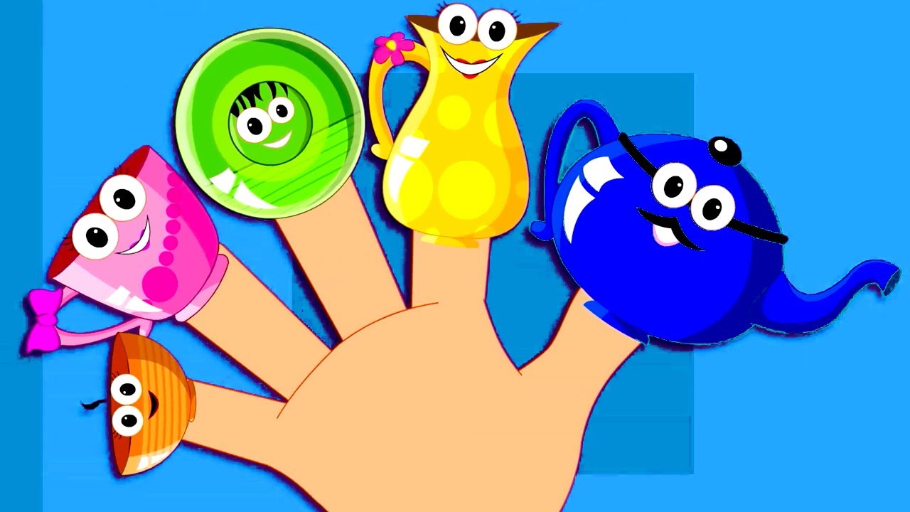 Famiglia dito teiera | Canzoni per bambini | Filastrocche italiane | Cartoni animati